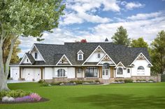 this is an artist's rendering of these country house plans for the homeowners