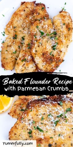 Experience the perfect harmony of flavors in our Baked Flounder Recipe with Parmesan Crumbs, as delicate flounder is adorned with a golden, cheesy breadcrumb topping. Don’t miss out on more delectable recipes – click here to discover a world of divers inspirations Fish Flounder Recipes, Breaded Flounder Recipes Baked, Crispy Flounder Recipes, Best Flounder Fish Recipes, Baked Flounder Fillet Recipes, How To Cook Flounder Filets, Flounder Fish Recipes Air Fryer, Flounder Air Fryer, Air Fryer Flounder Recipes