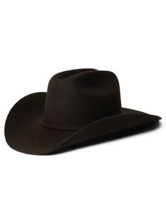 Part of our Buffalo collection, this cowboy hat is made in the USA of high-quality, weather-resistant 4X buffalo felt. Its classic Western profile features a classic cattleman crease, a 4" brim and a 4 1/2” regular oval crown. Additional details include a leather sweatband, satin lining, and a self-matching hat band with a three-piece silver-toned buckle set, as well as a Stetson hat box. 4" Brim 4 1/2" Regular Oval Crown Cattleman Crease Self-Matching Hat Band 3-Piece Silver Buckle Set Stetson Classic Fedora Felt Hat For Rodeo, Classic Felt Hat For Western-themed Events, Classic Brown Felt Hat For Rodeo, Classic Wide Brim Felt Hat For Rodeo, Classic Curved Brim Felt Hat For Rodeo, Classic Wide Brim Felt Hat For Ranch, Classic Felt Hat With Curved Brim For Rodeo, Classic Felt Hat For Ranch, Classic Rigid Hats For Ranch