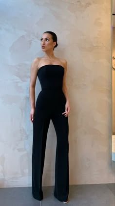 Wedding Ootd Guest Outfit Ideas, Black Tie Attire For Women, Black Swimsuit Outfit, Black Tie Wedding Guest Attire, Elegantes Party Outfit, All Black Outfit, Mode Inspo, Looks Chic, Mode Inspiration