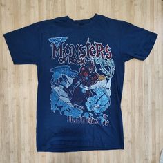 Vintage 1988 Van Halen Monsters Of Rock Metal Madness Single Stitch T-Shirt Size Large Super Rare Tiny Hole On Right Shoulder As Shown In Pics Van Halen Shirt, Van Halen 1984 Album Cover, Cotton Rock And Roll T-shirt With Short Sleeves, Affordable Rock And Roll Short Sleeve T-shirt, 1981 Delorean Dmc-12, Rock Metal, Van Halen, Tee Shirts, Mens Accessories