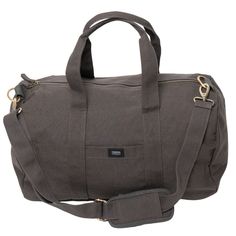 You won’t find a harder-working duffle than the Aarde Gym Bag for daily outings, outdoor activities, traveling and more! Durable and versatile, it’s the perfect size for a weekend trip or your daily workout. Made with 14-oz Certified Fairtrade Organic cotton canvas. Made in a Fair Trade Certified™ factory. Practical Canvas Duffle Bag For Outdoor, Large Capacity Canvas Weekender Bag For Outdoor Activities, Large Capacity Canvas Weekender Bag For Outdoor, Large Capacity Gray Gym Bag For Everyday Use, Practical Weekender Bag With Adjustable Strap, Functional Duffle Bag With Pockets For Everyday Use, Practical Everyday Duffle Bag With Functional Pockets, Everyday Practical Duffle Bag With Functional Pockets, Gray Outdoor Bags With Functional Pockets