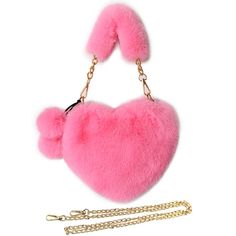 PRICES MAY VARY. Great Material. Rejolly heart shaped women purse is made of faux fur material with super soft touch, environmental and lightweight. Unique design highlight feminine fashion and elegance, this cute bag will make you full of charm certainly. Adorable Design. The fluffy purse is designed with cute heat shaped, decorated with two pom poms, comes with a detachable metal chain strap and zipper closure. With more than 10 vibrant colors available, perfect to match your varied outfits at Fluffy Purse, Heart Shaped Purse, Fur Handbag, Faux Fur Handbag, Faux Fur Purse, Fur Purse, Faux Fur Material, Fur Handbags, Pink Crossbody Bag