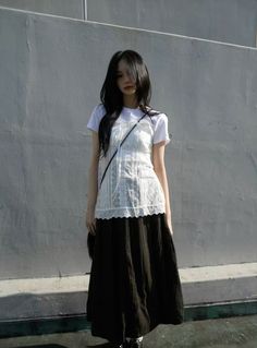 Modest Fashion Outfits, 가을 패션, Casual Style Outfits, Lookbook Outfits, Looks Vintage, Black Skirt, Skirt Outfits, Modest Fashion, White Shirt