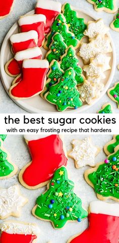 the best sugar cookies with an easy frosting recipe at hardens and then decorated