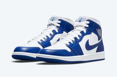 Wmns Air Jordan 1 Mid ‘Kentucky Blue’ Jordan 1 Mid Kentucky Blue, Air Jordan 1 Mid White, Jordan 1 Mid White, Jordan Model, Sneakers Vans, Jordan 10, Limited Edition Shoes, Nike Air Jordan 1 Mid, Womens Air Jordans