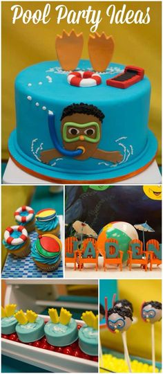 Pool Party Ideas, Pool Cake, Birthday Pool Party, Pool Party Themes, Pool Party Kids, Splash Party, Beach Birthday Party, Beach Balls