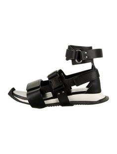 Rick Owens Leather SandalsBlackRubber TrimMultistrap & Velcro Closure at AnklesIncludes BoxUnfortunately, due to restrictions, this item may not be eligible for shipping in all areas. Rick Owens, Leather Sandals, Shoes Sandals, Men's Shoes, Sandals, Leather, Black