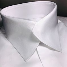 The Morcouture White Swerve Collar Shirt. 100% Cotton, French Cuffs, Hidden Placket. A Beautiful New Addition To The Morcouture Line. Highly Stylish And Unique. Shirt Is Full/Regular Cut. From Black Tie Formal To Casual Chic .. The Perfect Neat, No Tie Button Up Collar Shirt. A Definite Head Turner. High Collar Shirts, Stylish Men Wear, Custom Dress Shirts, Bespoke Shirts, Dapper Mens Fashion, Black Tie Formal, Shirt Collar Styles, Collar Shirt Men, Design Moda