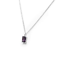 We just love the rectangle cut of purple amethyst semi-precious stone. Modern, yet timeless this necklace is simply stunning. The perfect, purple amethyst pendant hangs from the short style, sterling silver chain. This is a timeless necklace, that makes a fabulous gift for someone special. The sterling silver chain is 45cm in length with a 5cm extender, making it a short style with the option of additional length. Clean stone and chain carefully with a jewellery polishing cloth. Store in a safe Timeless Necklace, Rectangle Necklace, Cloth Store, Amethyst Pendant, Mens Jewelry Bracelet, Fine Earrings, Watch Necklace, Polish Jewelry, Safe Place