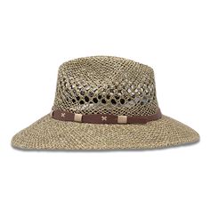 Shape: Panama Hat, Indiana StyleMaterial: SeagrassSize: Medium & Large Brim: 3.25”Color: GreenDetail: "Band" (Toquilla)Hat Care: Always handle your hat by the top. Do not place hat with brim on the surface, it will cause it to flatten the brim. Always Brim turned up.To dust off, use a soft brush.To remove stains, wipe with a cloth, then let it dry naturally with the brim turned up.Steam it to shape if necessary.Misshapen flat brim straw hats can be shaped carefully with a lukewarm - not hot Country Style Straw Brimmed Hats, Adjustable Woven Fedora With Short Brim, Woven Short Brim Hat For Kentucky Derby, Adjustable Woven Fedora For Kentucky Derby, Woven Panama Hat For Kentucky Derby, Outdoor Short Brim Straw Hat For Kentucky Derby, Outdoor Straw Hat With Short Brim For Kentucky Derby, Classic Adjustable Woven Hat, Kentucky Derby Short Brim Straw Hat For Outdoor