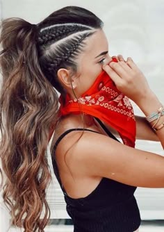 Low Ponytail Hairstyles, Hairstyles Weave, Elegant Ponytail, Types Of Braids, Braided Ponytail Hairstyles, Cool Braid Hairstyles, Hairstyles Braided, Easy Summer Hairstyles, Cool Braids