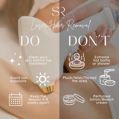 By following these do's and don'ts, you can help to get the best possible results from your laser hair removal treatment. ✅ Book your appointment now or just click the link in my bio. 📲 👩🏻‍⚕️Preeti Kaur-Board Certified Nurse Practitioner 📞559-369-4090 📩 info@skin-restored.com #skincare #botox #beauty #antiaging #aesthetics #fillers #juvederm #medicalspa #skin #microneedling #lipfiller #injectables #filler #laser #facial #spa #laserhairremoval #lips #esthetician #dermalfillers #prp #selfcare #centralvalley #california #fresnocalifornia #laser #skinrestored #fresno #beforeandafter Facial Laser Hair Removal, Botox And Fillers, Aesthetic Treatments, Do's And Don'ts, Skin Laser, Laser Technician Aesthetic, Laser Hair Removal Marketing Ideas, Waxing Vs Laser Hair Removal, Hair Removal Laser