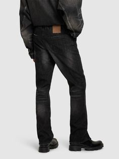 Front button and concealed zip closure. Belt loops. Intentionally faded areas may vary. Five pockets. Model is wearing a size32 Mens Fade, Jaded London, Straight Fit Jeans, Relaxed Fit Jeans, Jean Grey, Wide Leg Denim, Wide Leg Jeans, Mens Fitness, Fit Jeans