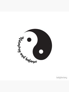 the yin symbol is in black and white, with an inscription that reads'i am not