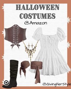 an image of halloween costumes and accessories with text overlay that reads,'halloween costumes amazon