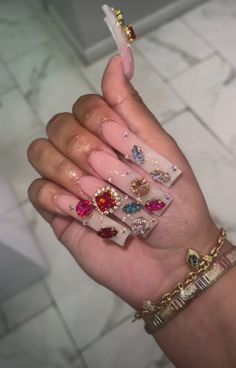 Coffin Pink Nails, Pink Nails Long, Summer 2023 Beach, Watermelon Nail, Watermelon Nail Art, Rich Rich, Curved Nails, Drip Nails