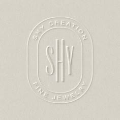 the logo for sky creation fine jewelry, which has been designed to look like an oval with