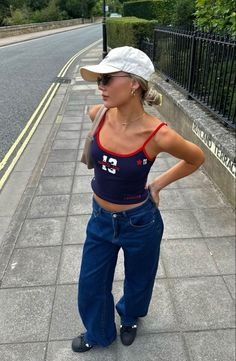 Thrifted Outfits, Stylish Summer Outfits, Spring Fits, Football Outfits, Women's Casual Style, Casual Summer Outfit