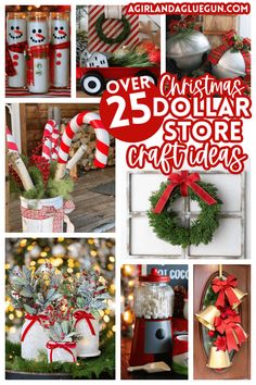 over 25 christmas dollar store crafts