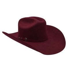 A true Texana essential, the Cowboy Felt Hat Texas Shape in burgundy boasts an impressive presence that commands attention. Meticulously handcrafted in the heart of Leon, Gto, this hat showcases 50X quality felt, offering a luxurious blend of softness and durability. The classic crown styling is complemented by a sleek belt-felt hatband, elegantly dyed to match the hat's body. Handmade in León, Gto. 50X Quality Wool Felt 4 1/2" Brim 4 1/2" Crown Matching Belt-Felt Hatband Texas Shape Modelo: JB-RC50XBURGUNDY Hat Men Outfit, Red Cowboy Hat, Texas Shape, Maroon Hat, Showmanship Jacket, Western Clothes, Aesthetic 2024, Character Clothing, Felt Cowboy Hats