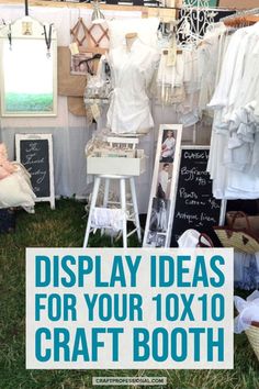 display ideas for your 10x10 craft booth