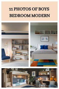 11 Photos of Boys Bedroom Modern Boys Bedroom Modern, Modern Boys Bedroom, Boys Bedroom Ideas, Boys Shared Bedroom, Cool Decor, Sleek Furniture