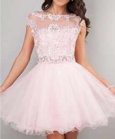 Tutu Prom Dress, Cute Short Prom Dresses, Gaun Tulle, Pink Homecoming Dresses, Cheap Gowns, Dama Dresses, Cute Homecoming Dresses, Pink Homecoming, Prom Dresses 2018