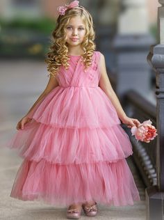 Remember Me Flutter Tulle Dress Kids Pageant Dresses, Puff Sleeves Dress, Holiday Party Dress, Classic Photography, Girls Special Occasion Dresses, Dress Sash, Remember Me, Pageant Gowns, Holiday Party Dresses