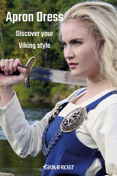 Discover your viking style. Womens Viking Costume Diy, Viking Outfit Woman, Viking Woman Costume, Viking Photoshoot, Viking Outfits, Valkyrie Warrior, Viking Clothes, Viking Apron Dress, Viking Shoes