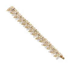 A DIAMOND BRACELET, BY BULGARI | 1970s, Jewelry | Christie's 1970s Jewelry, Gold Sign, Diamond Bracelet, Beautiful Jewelry, Diamond Cuts, 1970s, Jewelry Making, Diamonds, Bracelet