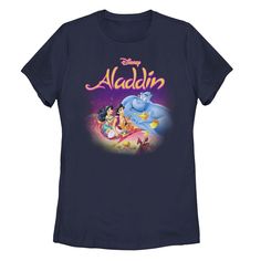 an image of the disney movie logo on a women's t - shirt