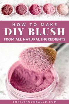 Blush Diy Make Up, How To Make Your Own Makeup, How To Make Blush, Diy Beauty Products