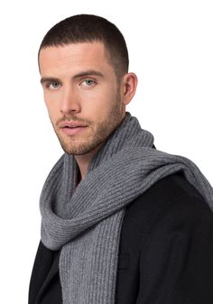 Style Republic Men's Cashmere Chunky Knit Scarf Chunky Knit Scarf, Knitting Patterns Free Blanket, Chunky Knit Scarves, Mens Cashmere, Mens Scarves, European Designs, Cashmere Wool, Cashmere Scarf, Knitting Patterns Free