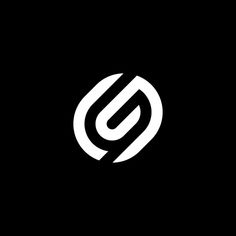 a black and white logo with the letter o in it's center, on a dark background