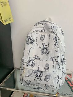 Bird in Bag - Pattened Fashionable Functional Backpack Casual Standard Backpack With Animal Design, Standard Backpack With Animal Design For Daily Use, Functional Backpack, Cartoon Bag, Backpack Style, Classic Backpack, Style Minimalist, Bird In Bag, Fashion Backpack