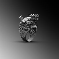 Explore our Mens Chinese Dragon Turtle Silver Ring design and find the perfect & unique rings for man gift. Our 925k handmade silver rings high-quality and very detailed . The ring is coated with oxide to emphasize the details of handmade engraving * ★Item Details * Material : 925K Sterling Silver * Total weight : 20 Grams ( For 10 USA Size) * Ring Diameter : 2 Cm (0.8 inches) ✔ Ready to Ship in 1-2 Business Days ✔ Shipped to the Worldwide 1-5 business days with free shipping. ✔ The product will be sent to you with a handmade wooden box to avoid any damage during shipping. ✔ Visit our store, browse other Men's jewelry, silver, and gold collections, and find the perfect piece you're looking for. * Don't forget to put a phone number on your order for courier service! 📞 * Would you like to h Dragon Design Ring Jewelry For Gift, Dragon Design Ring Jewelry Gift, Unique Sterling Silver Ring With Dragon Design, Sterling Silver Dragon Design Ring, Sterling Silver Ring With Dragon Design For Gift, Unique Rings For Men, Rings For Men Silver, Dragon Turtle, Turtle Ring