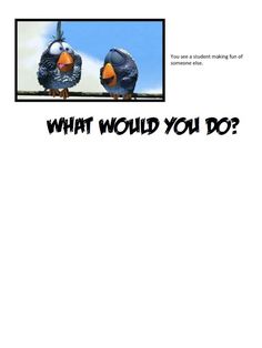 two birds sitting on top of each other with the words what would you do?