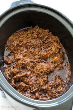 the food is cooked in the slow cooker