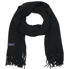 Men Knitted Winter Scarf Acrylic 9" x 72" (within 4" each side) Size: One Size.  Color: Black.  Gender: male.  Age Group: adult. Scarf Men, Blanket Scarf, Men's Knit, Black 7, Winter Knits, Cashmere Scarf, Infinity Scarf, Winter Scarf, Cloth Bags