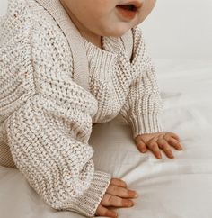 Children Oversized Cotton Sweater 0-3T (3 Colors) – Nordic Baby Boutique Knit Baby Sweater, Kids Winter Outfits, Neutral Sweaters, Chunky Knit Jumper, Pull Bebe, Jumper Style, Knit Baby Sweaters, Oversize Casual, Oversized Jumper