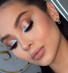 Valima Makeup, Anniversary Makeup, Makeup Social, Quinceanera Makeup, Makeup Ojos, Soft Eye Makeup, Eyebrows Makeup, Prom Eye Makeup, Birthday Makeup