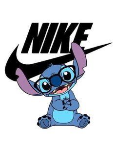 an image of a cartoon character with the word nike on it's back ground