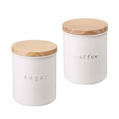 Ceramic Coffee and Sugar Canisters - Food Storage Yamazaki Home Fresh Milk Canister, Ground Coffee Storage Canisters, Coffee Canisters, Coin Café, Bar Cups, Ceramic Canisters, Sugar Canister, Serving Wine, Ceramic Canister