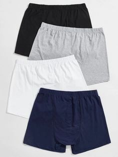 Our Pack of 4 Solid Pajama Shorts, is the ultimate blend of comfort and variety for your sleepwear collection. The elastic waistband offers a comfortable and adjustable fit, while the solid colors add a touch of simplicity and versatility to your sleepwear ensemble and provide you with unmatched comfort. Features: Pattern Type: Plain Details: Button Fit Type: Loose Type: Boxer Shorts Number of Pieces: 4 Piece Set Features: Softness Fabric: Medium Stretch Material: Fabric Composition: 95% Cotton, 5% Elastane Size Chart(inches): Size Length Waist 36 12.6 28 38 13 29.5 40 13.4 31.5 Fabric Medium, Boxer Shorts, Pajama Shorts, Solid Colors, Casual Shorts, Pajamas, Solid Color, Womens Shorts, Elastic