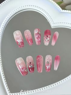 Nail Y2k, Aesthetic Nail Art, Coquette Nail, Nails Girly, Princess Vibe, Coquette Nails, Aesthetic Nail