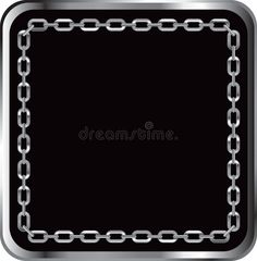 a metal frame with chains on it royalty illustration