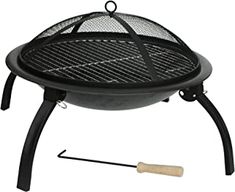 an outdoor fire pit with a wooden stick sticking out of it's side, on a white background