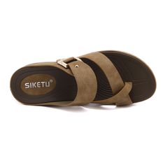 Dress to impress with these slip-on flip flop style sandals boasting a pinhole crisscross design with elevated heels for comfort and style. 1.18" heel Buckle closure Leather / man-made upper Man-made lining Man-made cushioned footbed™ Anti-skid rubber sole ™ Palm Slippers, Mens Sandals Fashion, Mens Beach Shoes, Casual Beach Sandals, Espadrilles Men, Men Sandals, Reindeer Headband, Flip Flops Style, Mens Leather Sandals