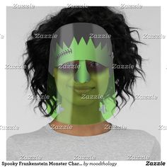 Spooky Frankenstein Monster Character Halloween Face Shield Frankenstein Monster, Monster Characters, Frankenstein's Monster, Clear Face, Halloween Party Invitations, Black Image, Plastic Animals, White Image, Face Shield